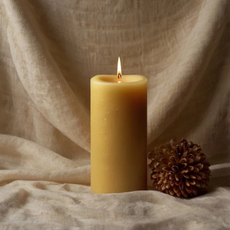 100% Pure Beeswax Pillar Candle 100% Pure Beeswax Pillar Candle